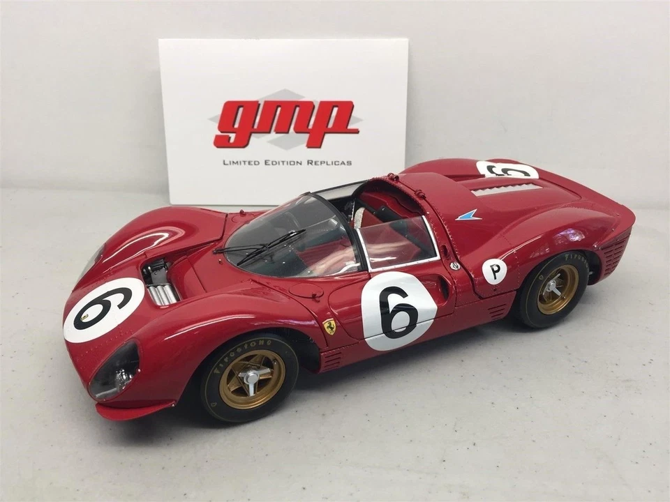 Ferrari 330 P4 Spyder #6 Red 1967 BOAC 500 AMON /STEWART, By GMP, 1/18, G1804101 - Image 2 of 4