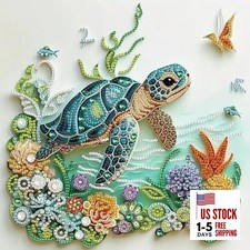 Sea Turtle Animal Special Shape Diamond Art Kits for Adults,5D Sea Turtle-2