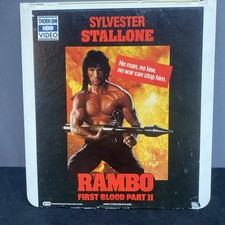 Rambo First Blood Part II 1985 CED Videodisc Tested Working VG