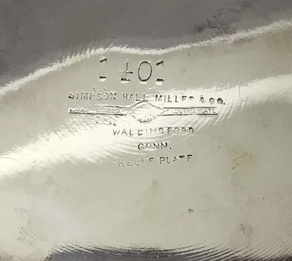 "Urna de café Samovar Simpson Hall Miller & Co. plato agudo plateado 16"" de alto" Foto 2 de 4