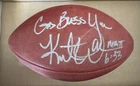Kurt Warner Signed Official Wilson NFL Game Football