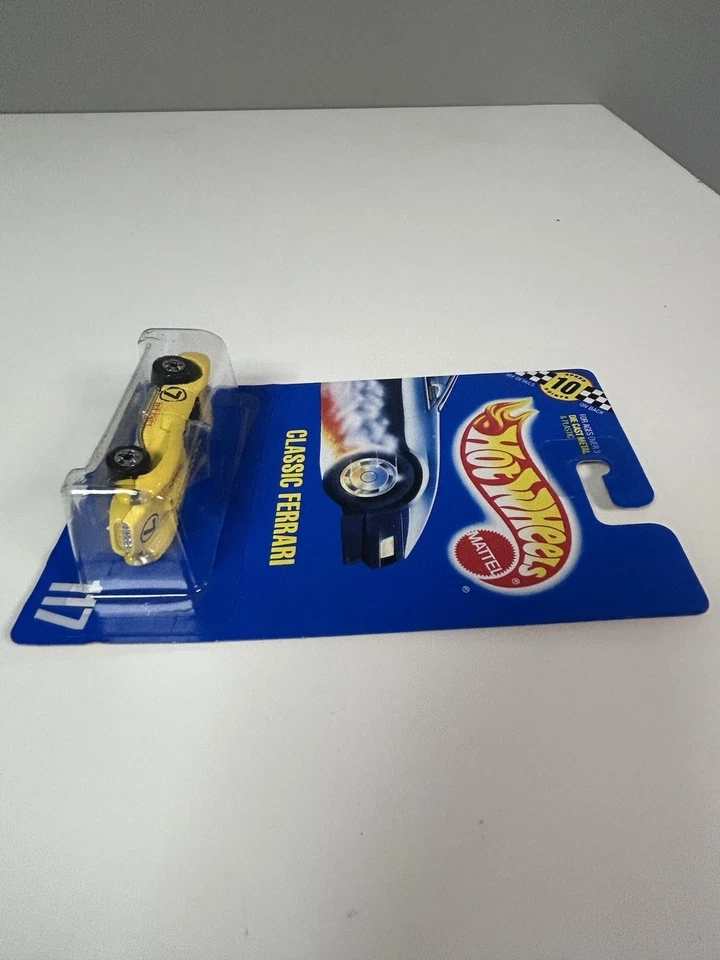 Tarjeta azul Hot Wheels Classic Ferrari Collector No 117 1991 con puntos de velocidad ~223 Foto 4 de 4