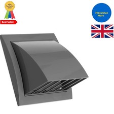 Weather-Resistant 100mm Air Vent Cover with Gravity Flap - Ideal for Outdoor Use