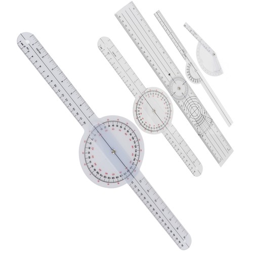 Goniometro Medico 5Pcs Goniometro Trasparente Plastica Joint Goniometro Set Kit - Foto 9 di 12