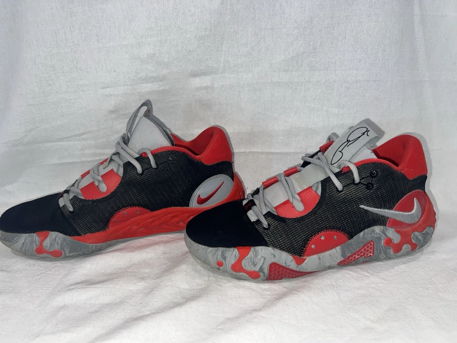 Nike PG 6 Black-Gray-University Red Mens Basketball Shoes DC1974 003 Size 8.5