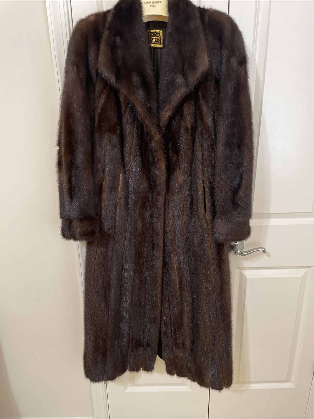 Saga Mink Fur Coat Size 8 Excellent Condition | eBay