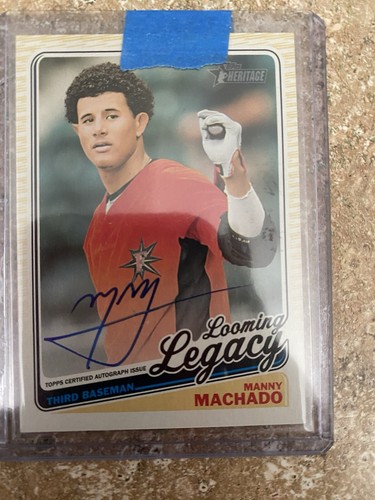 2017 Topps Looming Legacy Manny Machado Auto 09/20