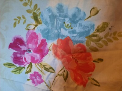 70er Jahre schweres Polyester/Baumwolle Material Stoffstück 69 x 114 cm
