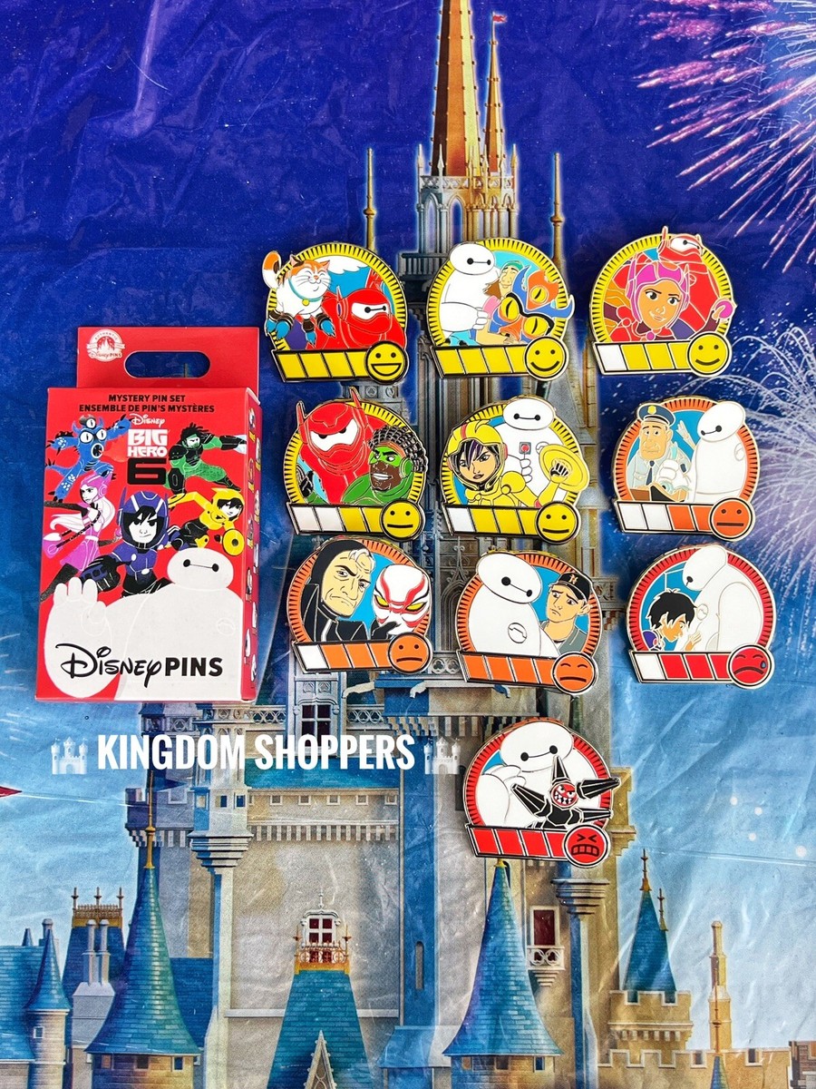 2024 Disney Parks Big Hero 6 Baymax Mystery Box 10 Pin Set