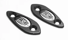R&G Mirror Blanking Plates Black (Pair) Kawasaki ZX6-R 2009 - 2012