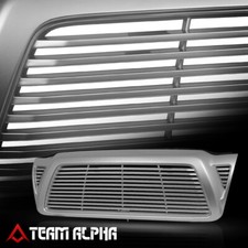 Fits 2005-2011 Toyota Tacoma Silver Horizontal Billet Bumper Grille Front Grill