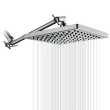 New Rain Shower Head with 10 Inch Adjustable Extension Arm Combo-PAS1807-02