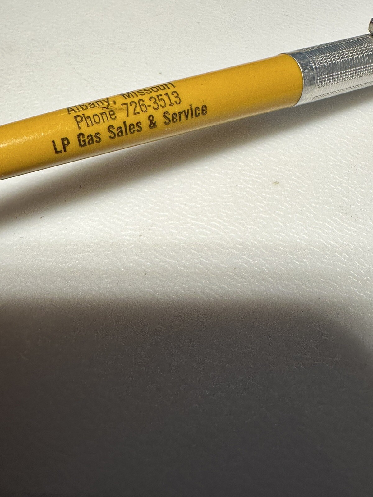 Vintage Albany Missouri Heet Gas Company LP Fuel Sales Service Advertising Pen