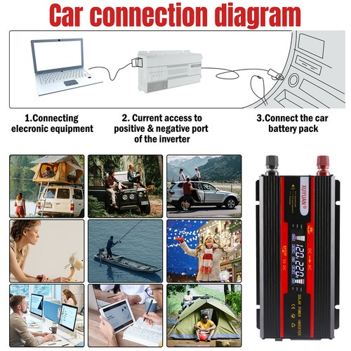 4000W Modified Sine Wave Power Inverter 12V to 110V or 220V Converter With 3AC - 第 20/56 張圖片