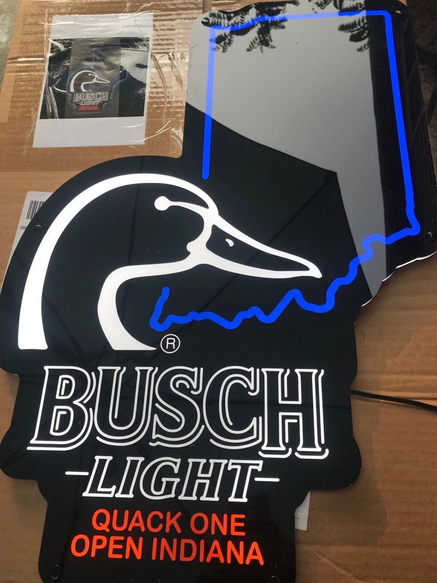 Busch light quack one open neon sign outlet