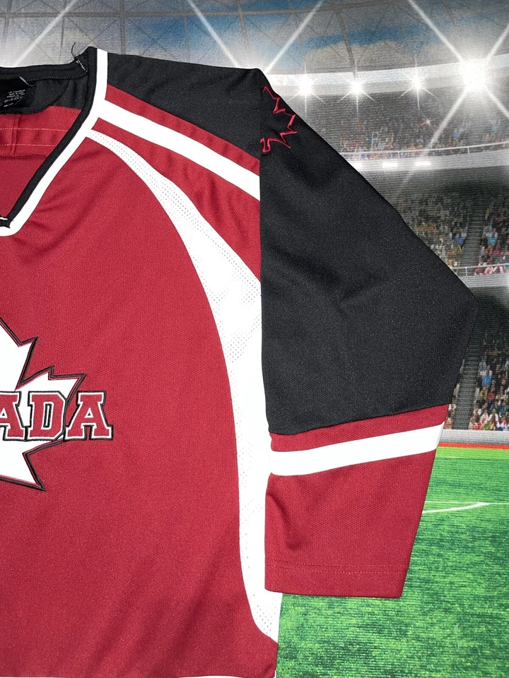 Camiseta Oficial Passport Canada Hockey Talla 2XL Cosida Canadá Foto 3 de 4
