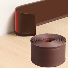 Vinyl Wall Base Baseboard Molding Trim 4"x 20FT Flexible Self Adhesive Brown