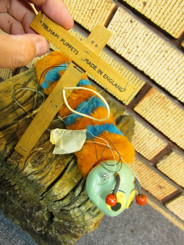 Marioneta Gusano Niños Historia Bíblica Espectáculo de Marionetas Antigua Inglaterra Juguete de Colección Raro XA Foto 3 de 4