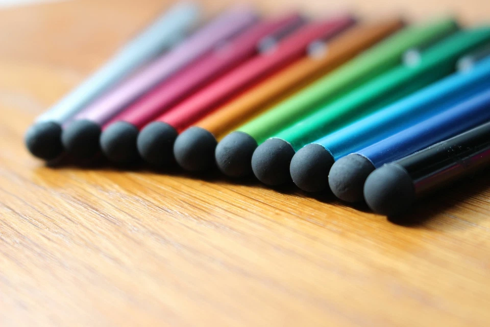 10x Stylus Eingabestift Touch Pen Stift Smartphone Tablet Handy Screen Alu Lang - Bild 3 von 4