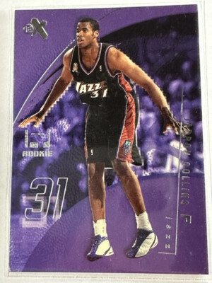 2001-02 E-X NBA Utah Jazz Jarron Collins /1750