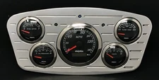 1933 1934 Ford Car 5 Gauge GPS Dash Panel Insert Black