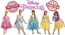 Disney Princess Dress Costumes 4-7 Belle Cinderella Snow White Elsa Rapunzel