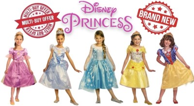 Disney Prinzessin Kleid Kostüme 4-7 Belle Aschenputtel Schneewittchen Elsa Rapunzel