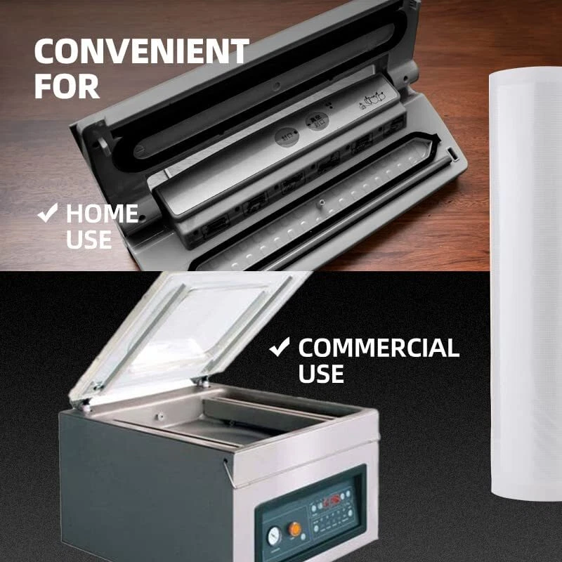 Bolsa selladora al vacío en relieve de 100 unidades almacenamiento ahorro de alimentos 4 mil elegir tamaño de opción Foto 4 de 4