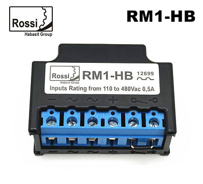 RM1-HB Rossi RM1 inputs Rating From 110 to 480Vac 0,5A brake rectifier module