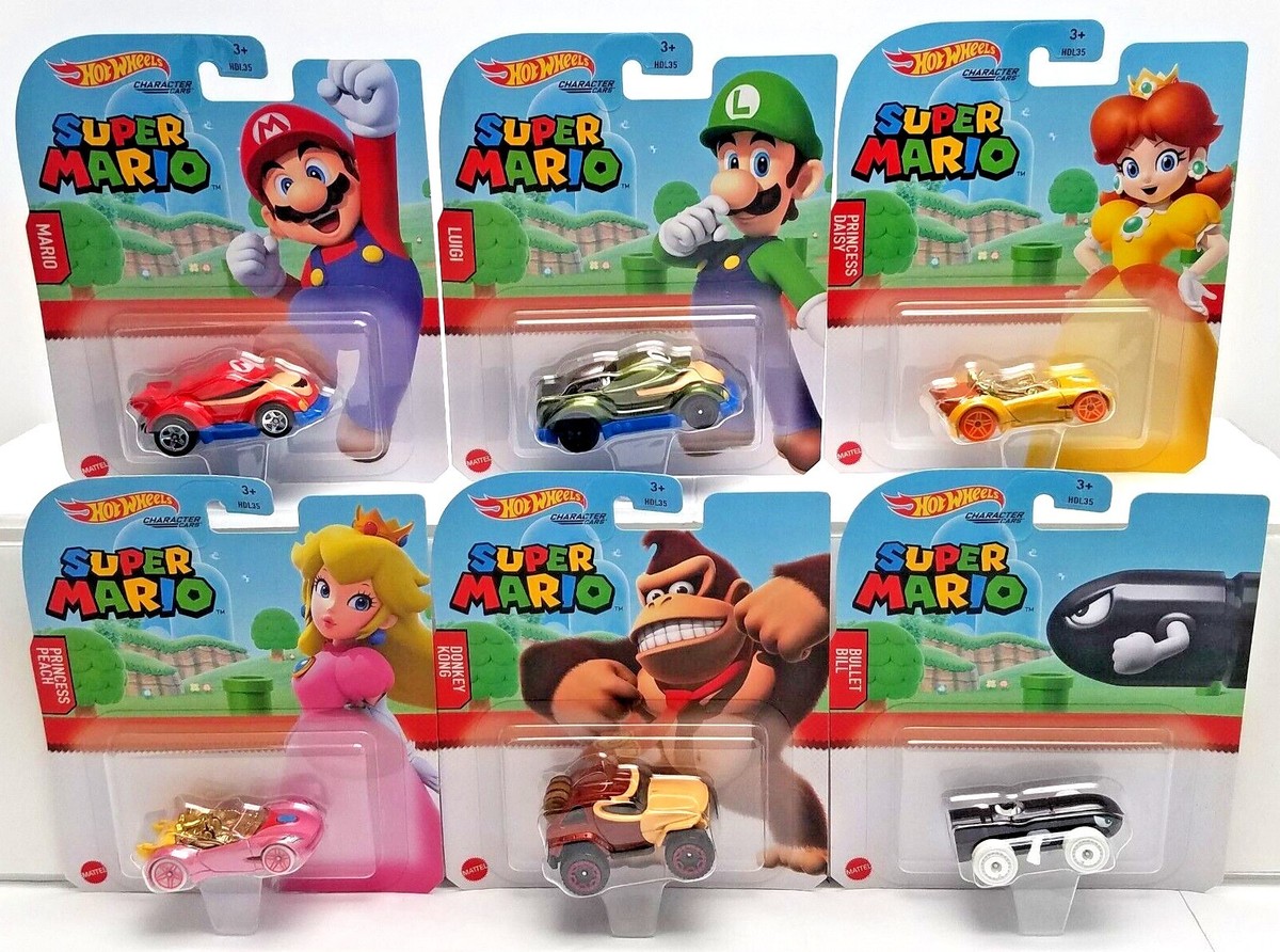 Hot Wheels Super Mario Character Cars YOU CHOOSE Princess Peach