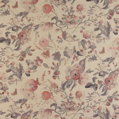 Melodie Leinen Baumwollstoff Rose Wolke Vorhang Rollo Polster