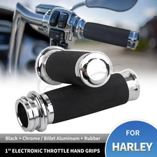 Electronic Throttle 1" Handlebar Hand Grip For Harley Softail Street Bob Glide