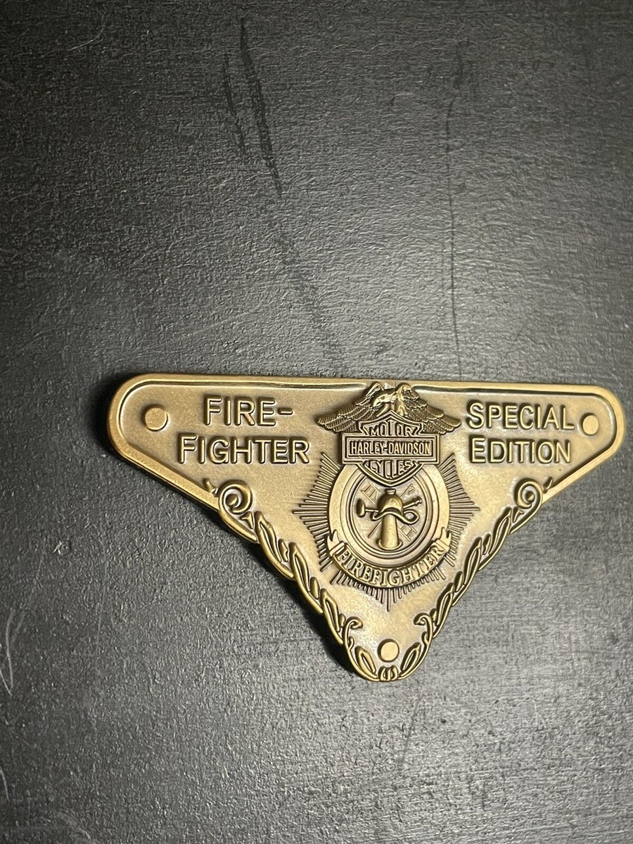 HARLEY DAVIDSON FIRE FIGHTER SPECIAL EDITION MEDALLION 14814-03