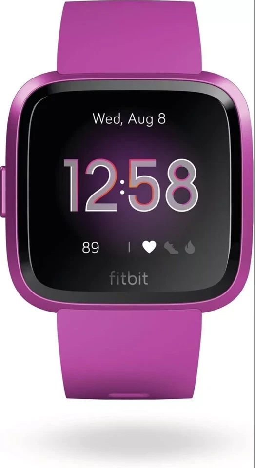 Fitbit Versa Lite Smart Watch Fitness Activity Trackers (S and L Bands) Mulberry - Image 3 of 4
