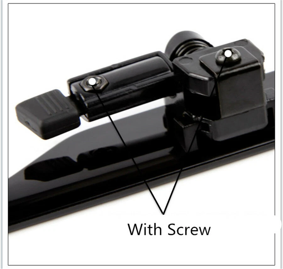 Car Front Windshield Window Wiper Wing Blades Spoiler Protector ABS Metal Black — 第 4/4 张图片