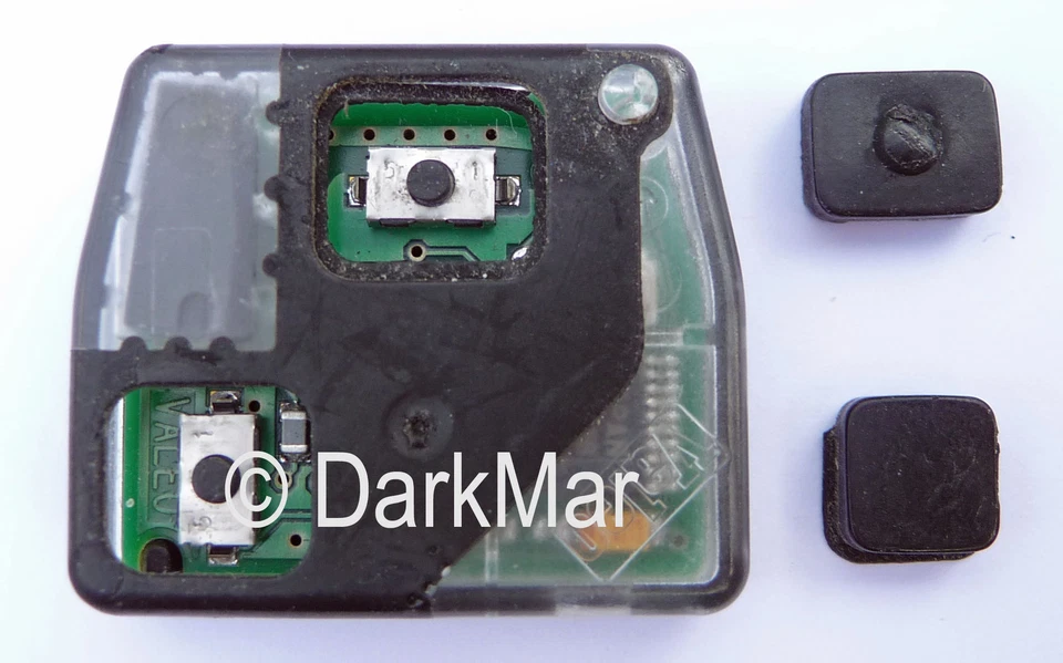 TOYOTA Schlüssel Tastenfeld Gummimatte Ersatz passend nur für 2-Tastenschlüssel - Bild 2 von 4