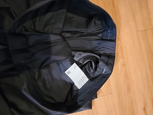 Hugo Boss Herren Slim Fit 100% Wolle Smoking Hose Schwarz 40W x 35,5 Ungesäumt Neu ohne Etikett - Bild 19 von 22