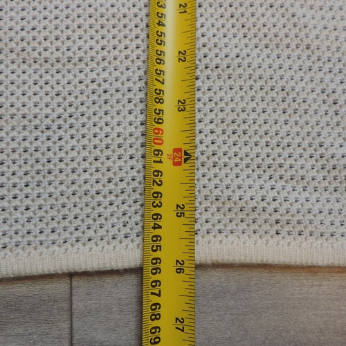 Hermes Maglione Girocollo Cashmere Cotone Vintage Texturizzato Panna Uomo Tg XL Italia - Foto 9 di 9