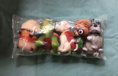 DC Super Pets 5-Piece Set Stuffed Animals, Ace, Krypto, Merton, PB, and Chip