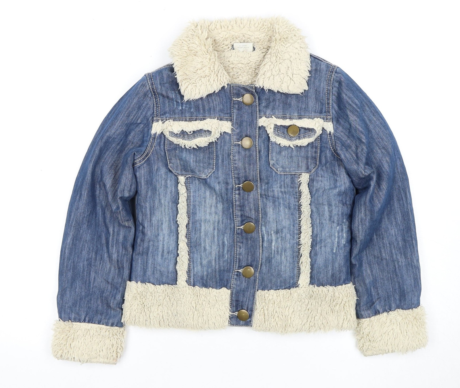 Girls UK Size 9-10 Years NEXT Blue Basic Jacket