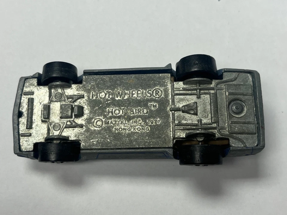 Pontiac Firebird azul Hot Wheels Hot Bird transmisión automática hecho en Hong Kong 1977 L3 Foto 2 de 2