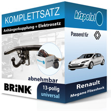 Für Renault Megane Fliessheck 01- BRINK Anhängerkupplung abnehmbar + 13polig neu