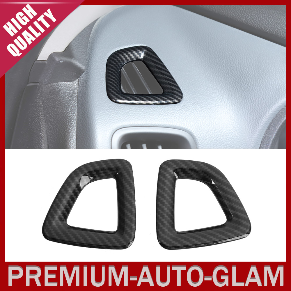 Carbon Side Console Air Vent Outlet Cover Trim For Chevy Colorado Cayon 2014-22