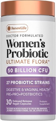RenewLife Women's Probiotic Ultimate Flora 50 Billion CFU 30 Count Exp. 10/27