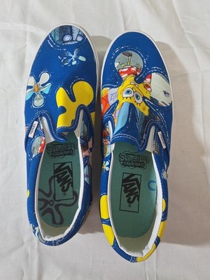 VANS SpongeBob SquarePants Men's Classic Slip-On Size 9.5