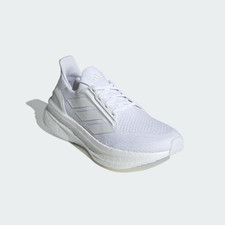 Men's Adidas UltraBoost 5X Running Shoes All White Sz 9 JH7245