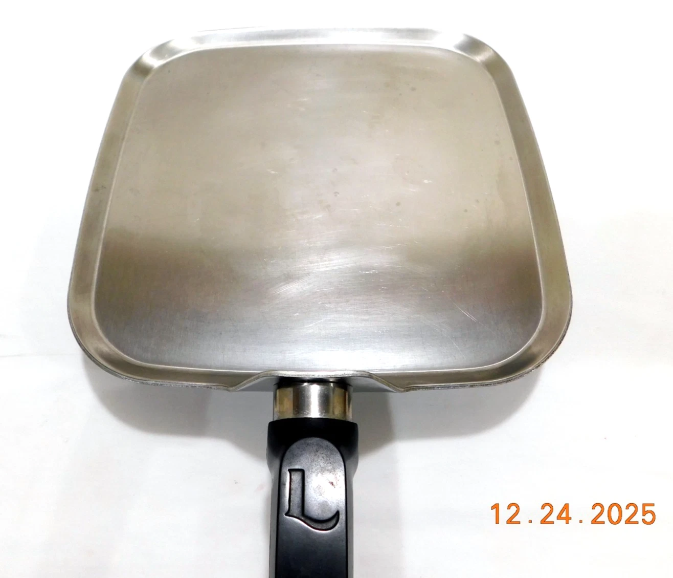 LIFETIME COOKWARE 11" Square Griddle Flat Pan Stainless Steel