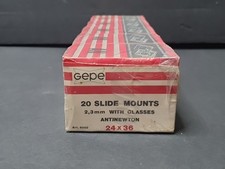 New OEM Gepe 20 Slide Mounts One BOX ONLY Slide Binders 24 x 36, Sweden