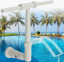 Fontana per Piscina a Doppio Spruzzo, Acqua di Raffreddamento 10-20°F per Piscine Sopra/Terra