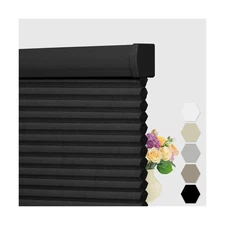 BERISSA Cellular Shades Cordless, Blackout Pull down Window Blinds 2 pack